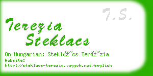 terezia steklacs business card